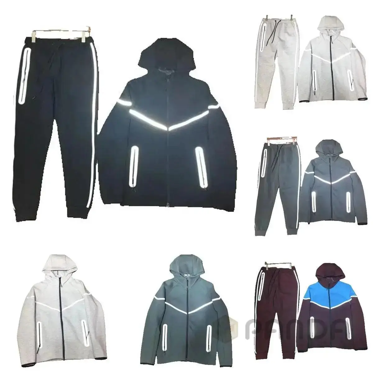 high quality reflective sweater set pls add whatsapp: 15188580278 if u need size guid