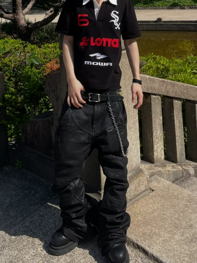 Mowalola Opium Kkluv Same Style Tokyo Limited Edition Visual Style Slim-Fit Polo Shirt Short-Sleeved Unisex