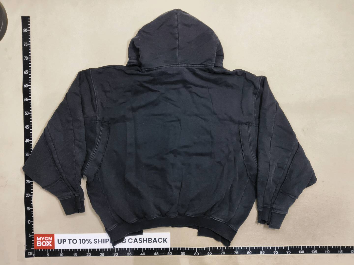 Cross-border foreign trade wholesale 2023 INS loose stitching washed zipper coat sweater men and women couple hoodie fashion QC