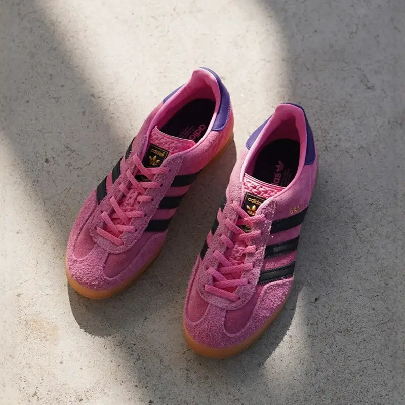 Adidas Adidas Clover Gazelle Pink and Black Sneakers Moral Training Shoes Men and Women T-Head Shoes Ie7002