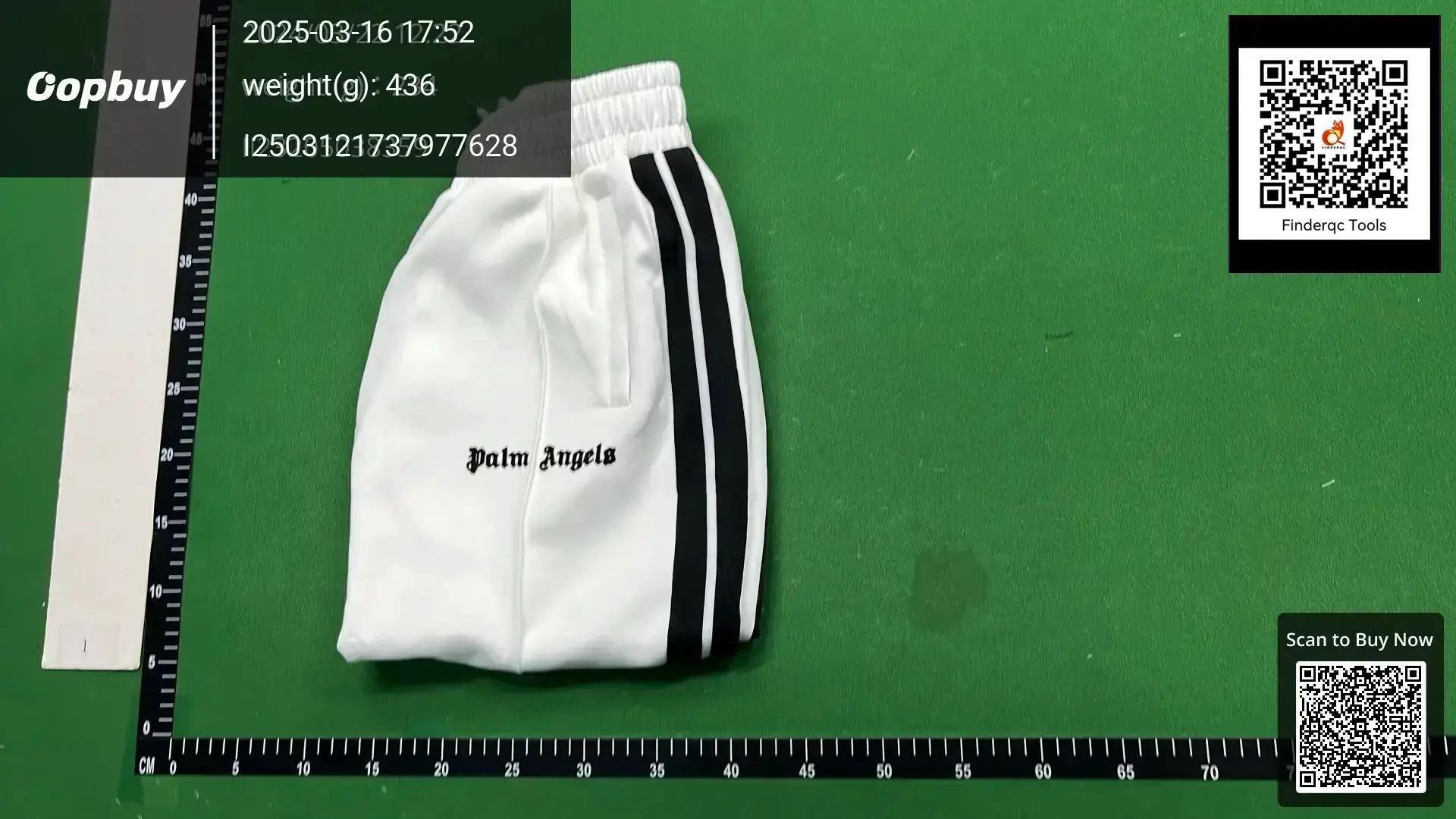 PA Angel Fashion Brand Striped Rainbow Ribbon Shorts Men and Women Couple Fog High Street Palm Tree Loose Pants