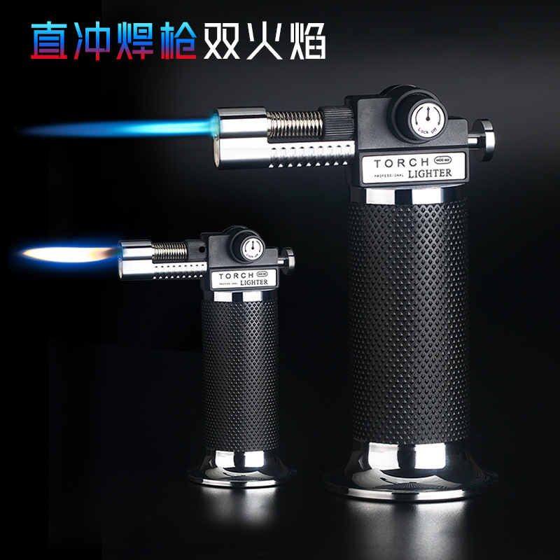 Zhongpai Zp-802 Adjustable Double Fire Spray Gun Welding Gun Direct Open Flame Lighter Welding Torch