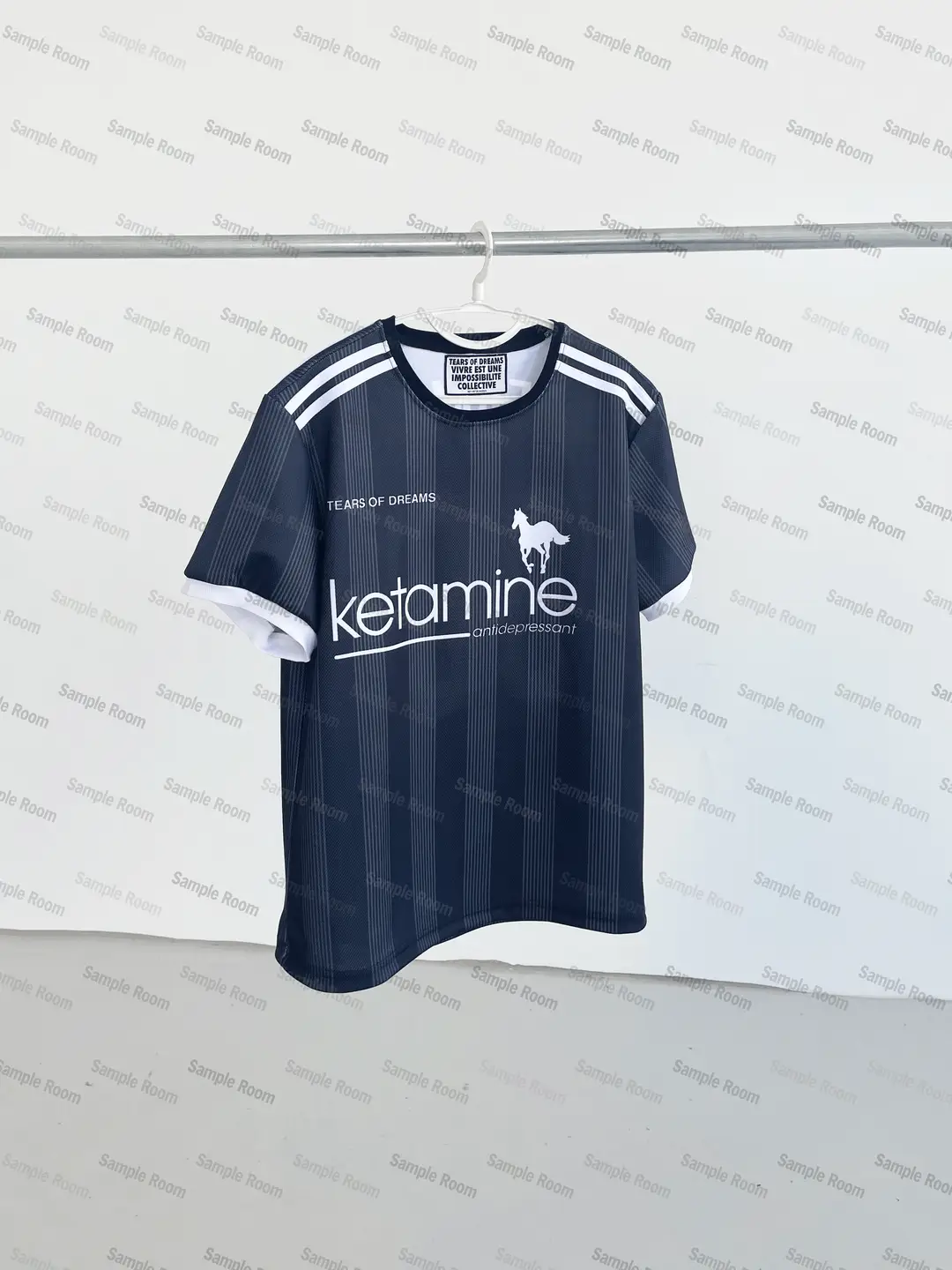 Tears of Dreams Football-Style Jersey Round-Neck Heavy Mesh Printed Football Uniform