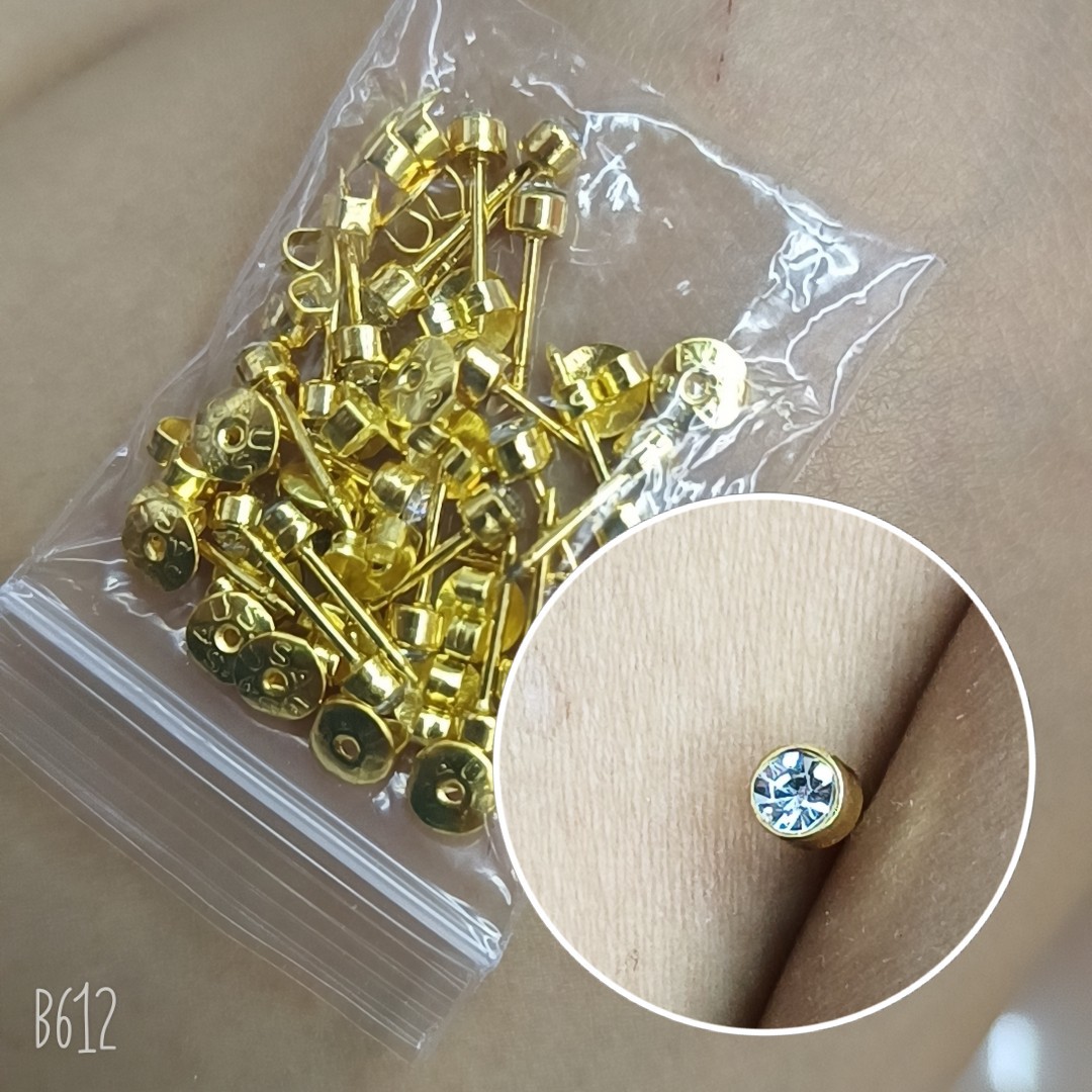 24 Pieces Per Pack, Individually Packaged, Special Ear Piercing Tools, Ear Studs, Ear Piercing Needles, Piercing Device