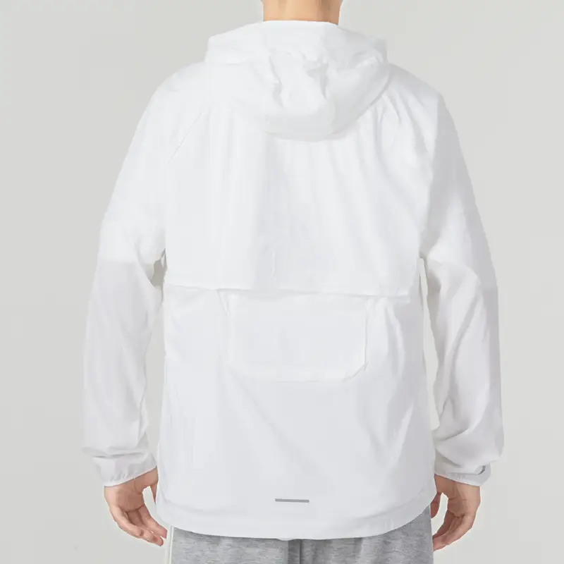 Nike Nike Skin Clothing Men's Summer Lightweight Woven Sportswear White Loose Breathable Hooded Outwear Fb7541