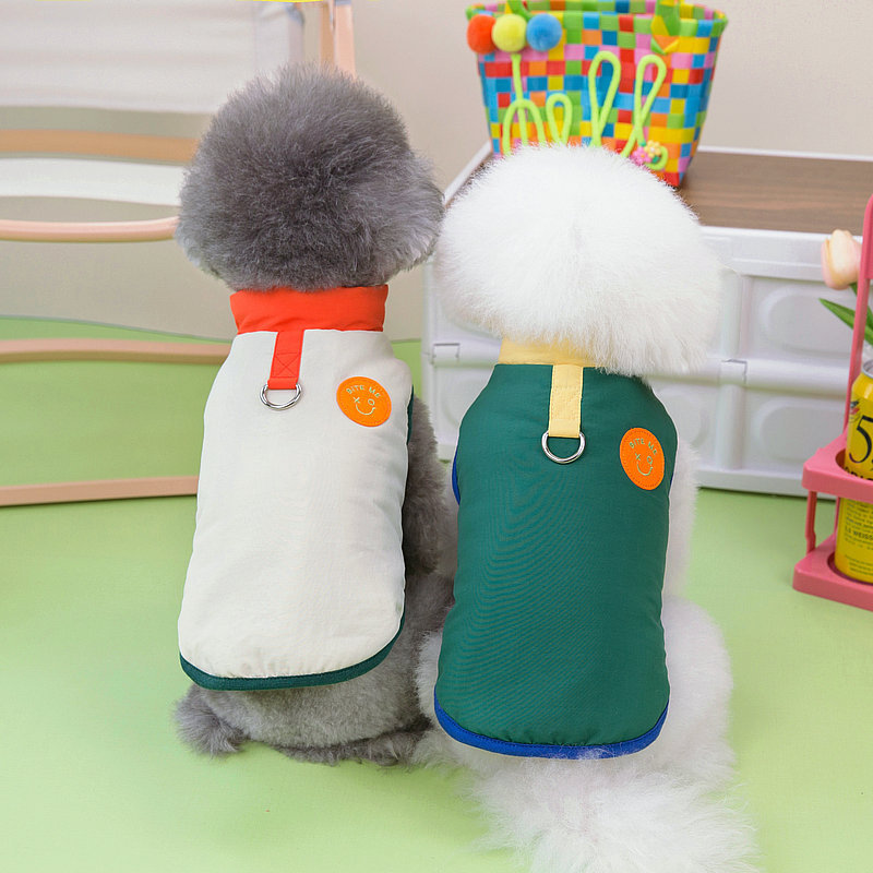 Pet clothes autumn and winter fashion handsome dog clothing Teddy Bear Cat clothes autumn and winter Cola cotton-padded clothes