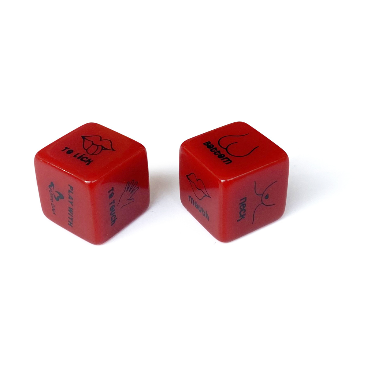 Cross-border foreign trade adult sex toys sex red dice English 6-sided pair of entertainment color supplies wholesale