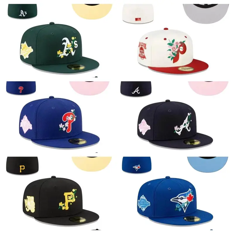 Factory goods for American professional baseball league world game LA baseball team size commemorative cap three-dimensional embroidery closed cap