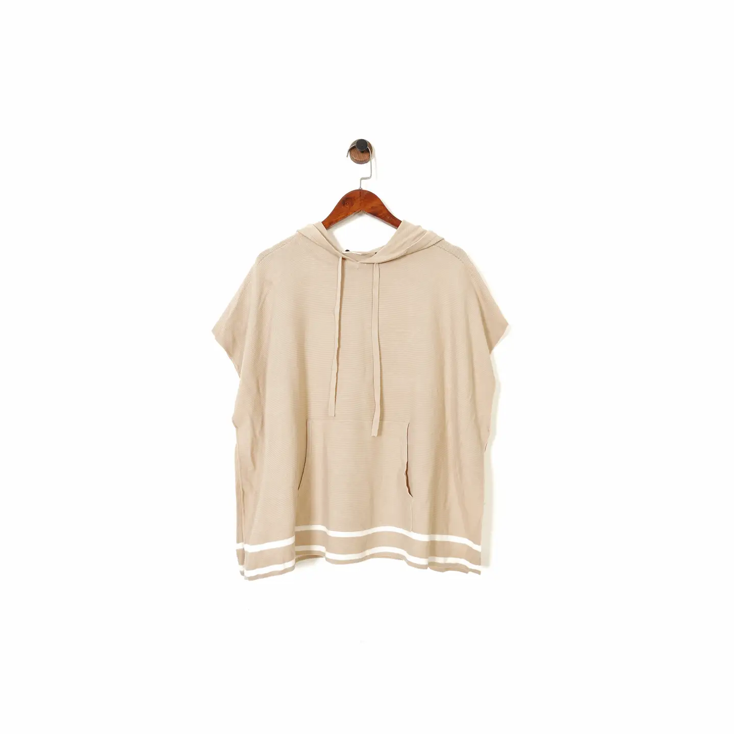 German Classy Fashion Luis@ Cer@No Women's Cotton Khaki Cape Hooded Sweatshirt