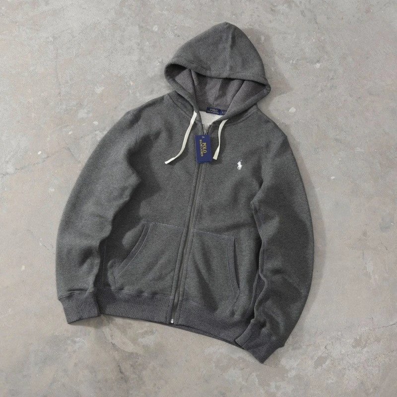 Polo Ralph Lauren Grey Zip-Up Hoodie