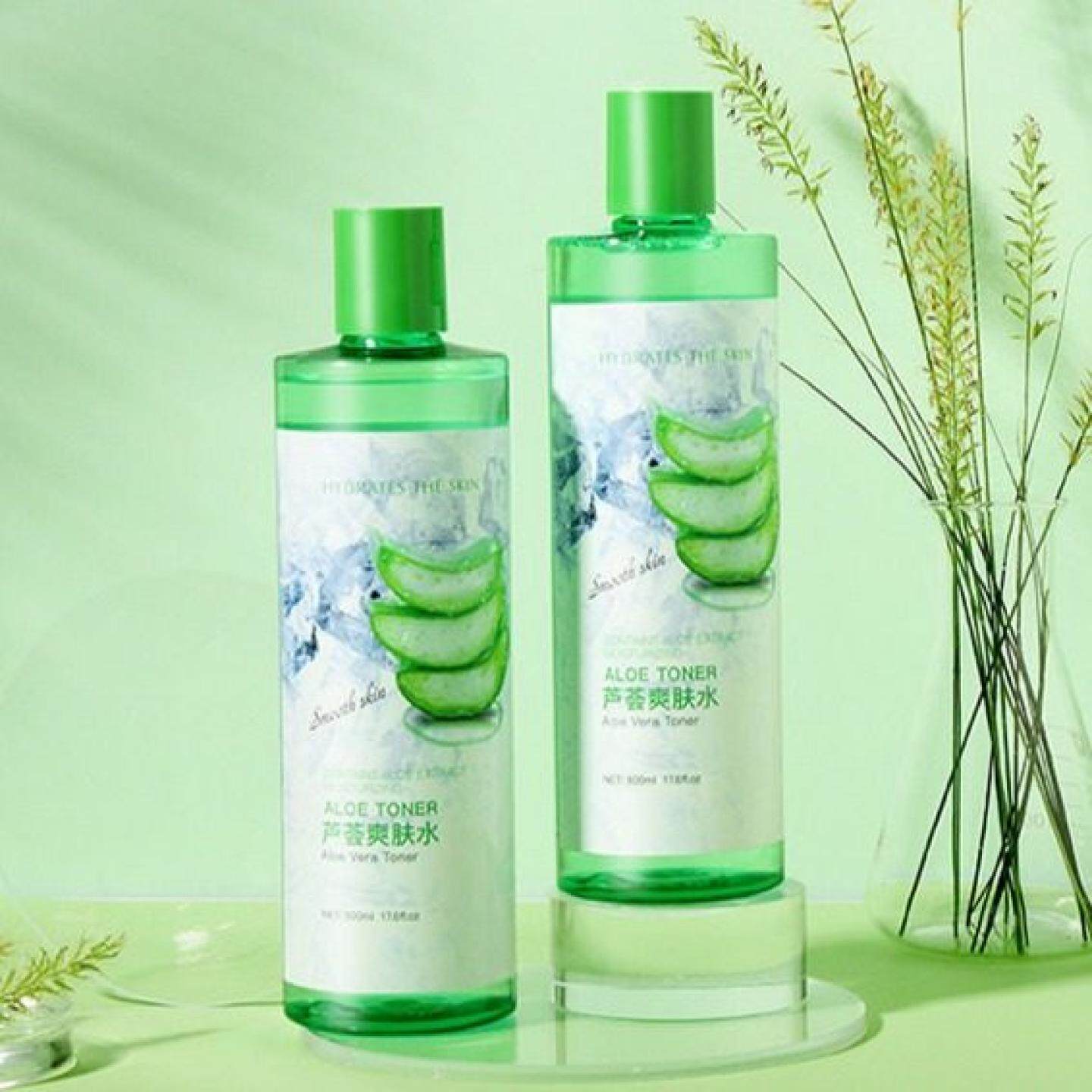 Bisutang Aloe Vera Water Essence Toner Large Bottle Refreshing Hydrating Moisturizing Lotion Skincare Products Manufacturer in Stock