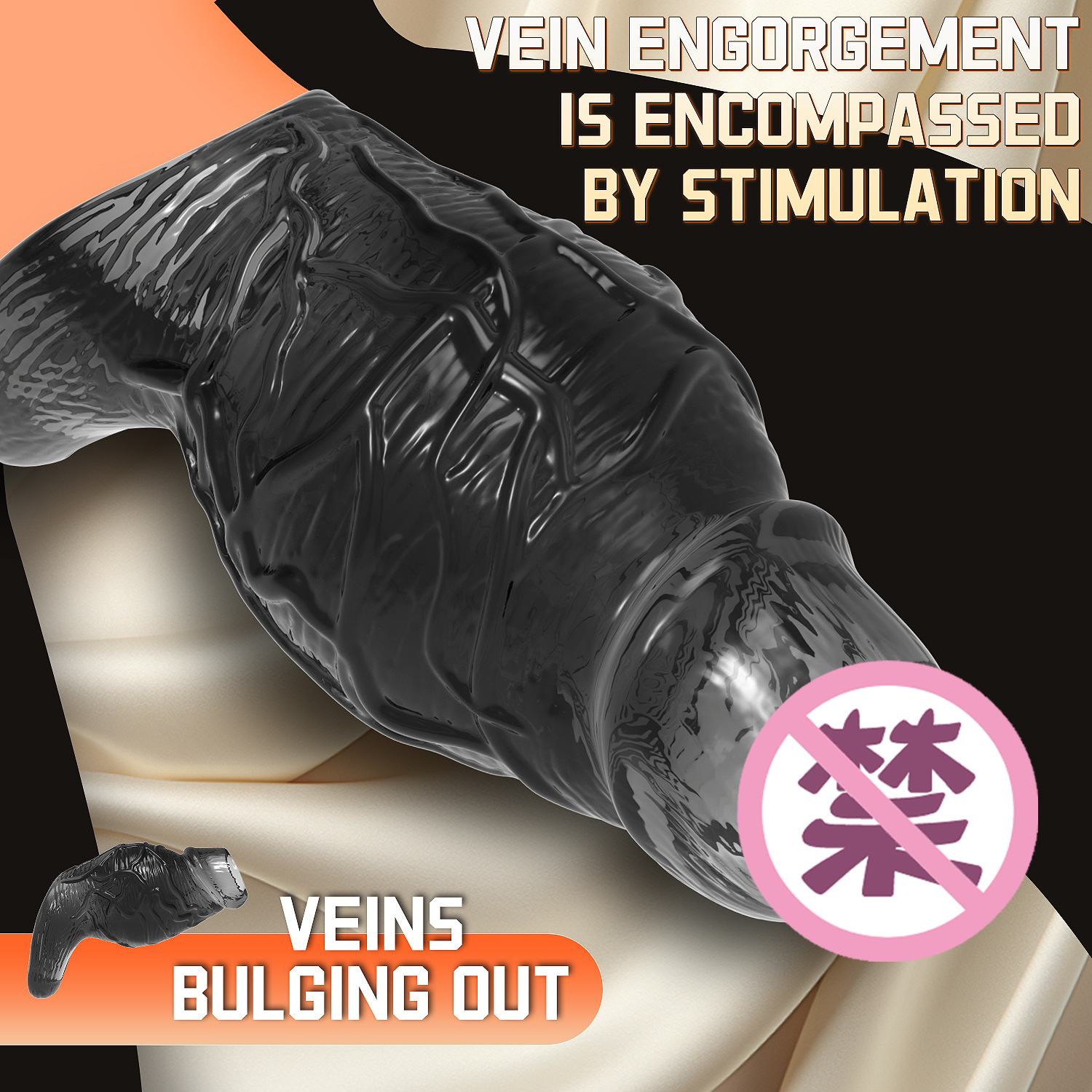 Thickened Large Diameter Penis Ring for Men with Exposed Head, Cross-Border Amazon Dildo Ring