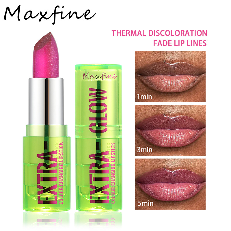 Maxfine cross-border makeup color change mirror lip glaze set wholesale lip gloss foreign trade lip gloss without logo non-stick cup