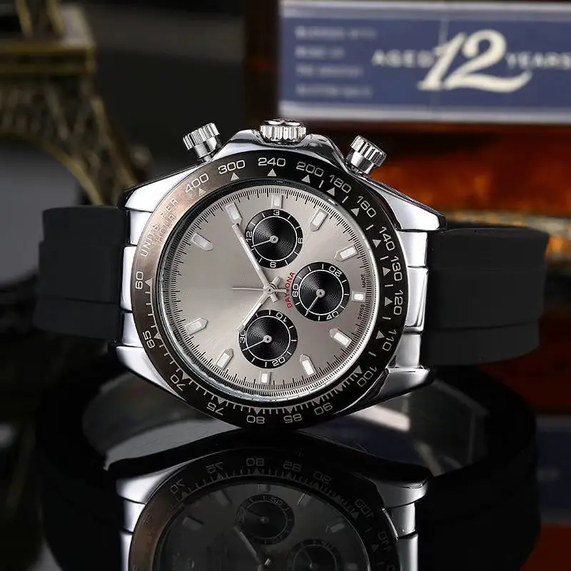 2020 foreign trade products Men's rubber belt Labor watch 6-pin second run quartz watch manufacturers wholesale