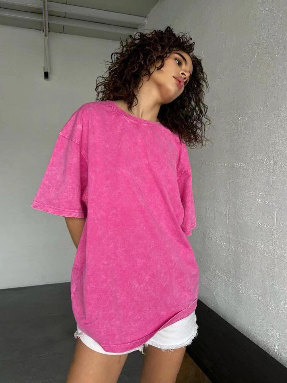 European and American Retro Washed Short-Sleeved T-Shirt for Men, New Summer Style, Round Neck, Loose Oversize, American Style, Trendy Brand Top