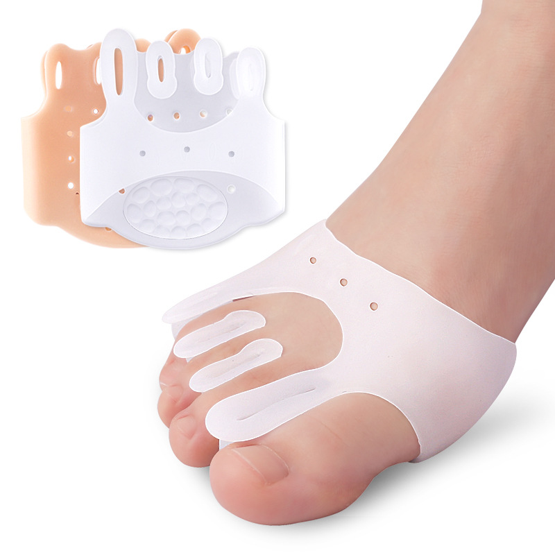 Spot Five-Hole Toe Separator Thumb Valgus Inversion Silicone Toe Big Foot Bone Toe Separator Toe Separator