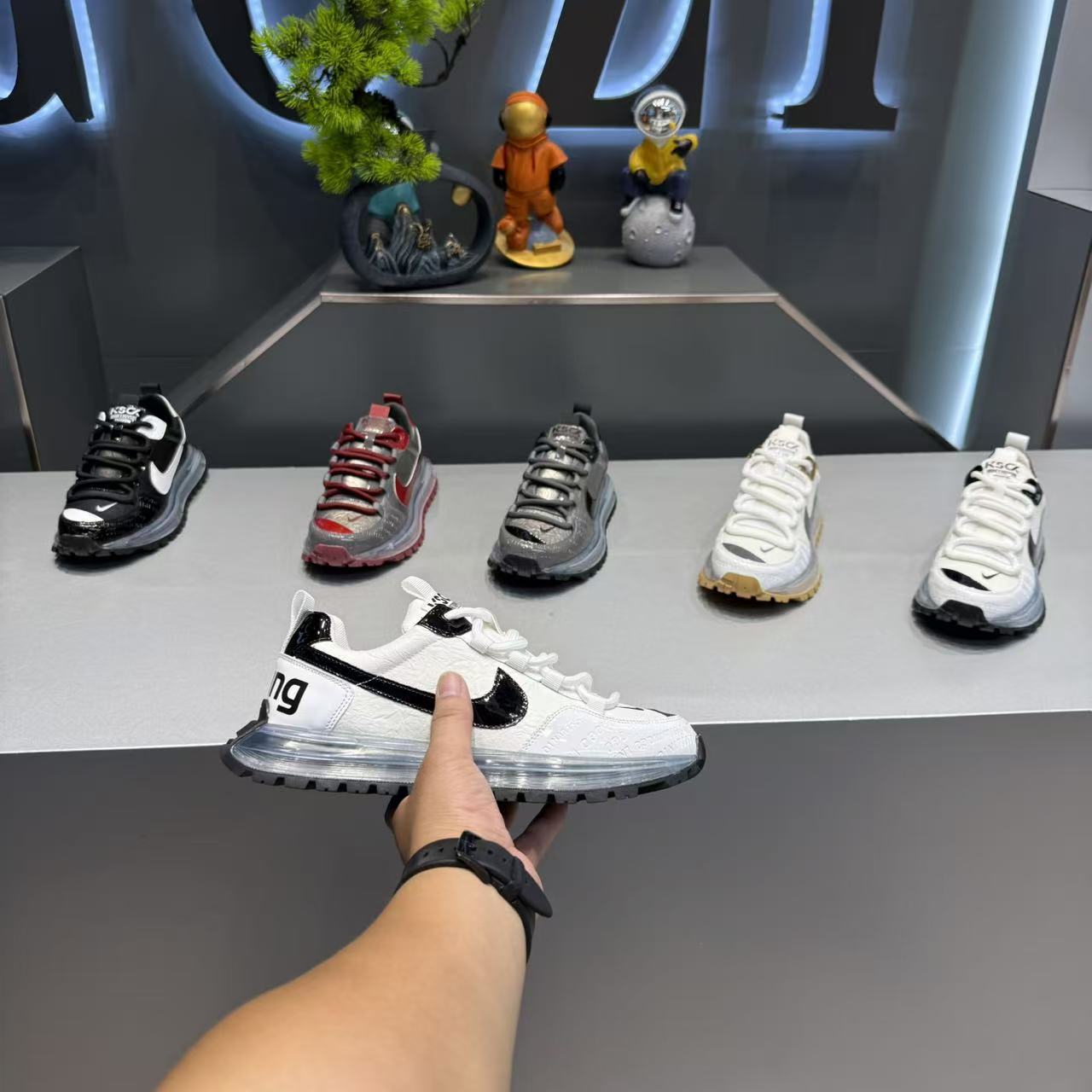 Single Cotton Same Style 025 Autumn New Comfortable and Fashionable Trendy Thick-Soled Leather Patchwork Versatile Sports Casual Men's Shoes Foto QC da 1688 su Qualit.ly