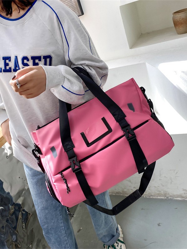 2025 New Model Oxford Cloth Cross-Border Wholesale Fitness Tote Bag with Separate Wet and Dry Compartments, Shoe Compartment, Luggage Bag, Travel Bag with Logo