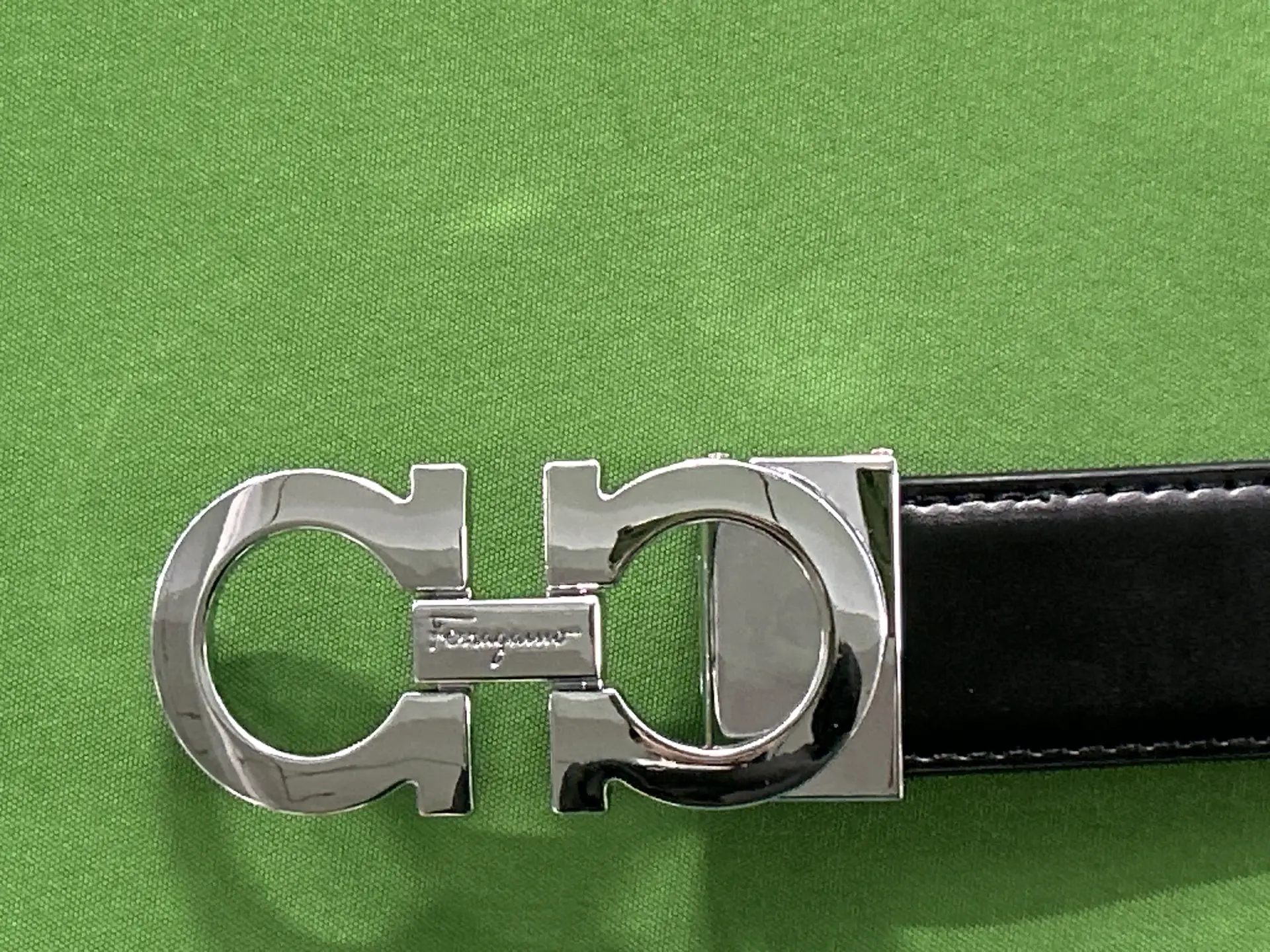 Salvatore Ferragamo Gancini Belt Black