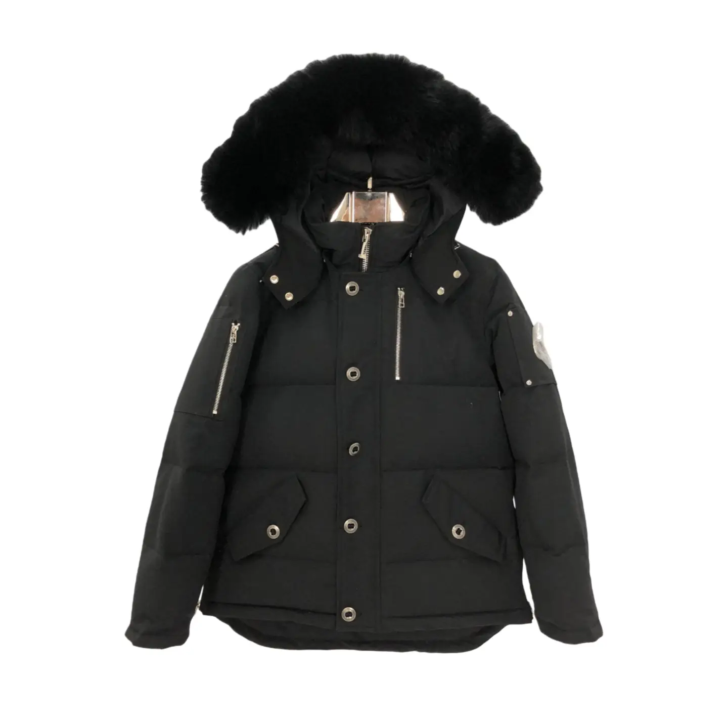Moose 05/06 Scissors Down Jacket Hooded Fox Fur Collar 3q