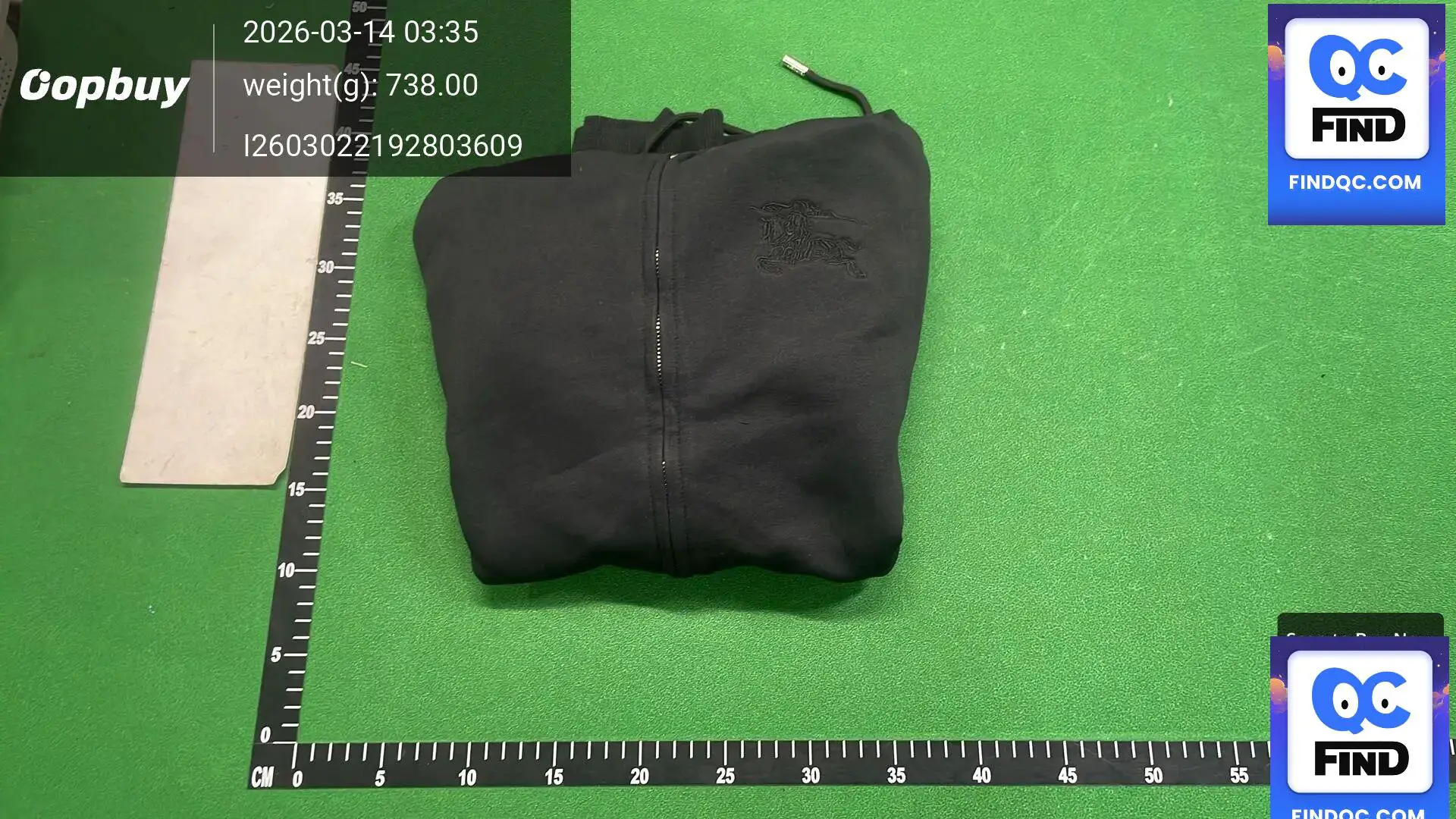 Burberry Zip Hoodie Black