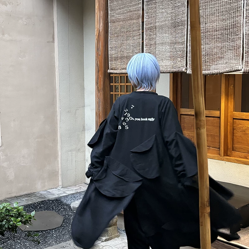 -EvanXX original Yohji Yamamoto dark style three-dimensional cut ugly mushroom pleated suit top