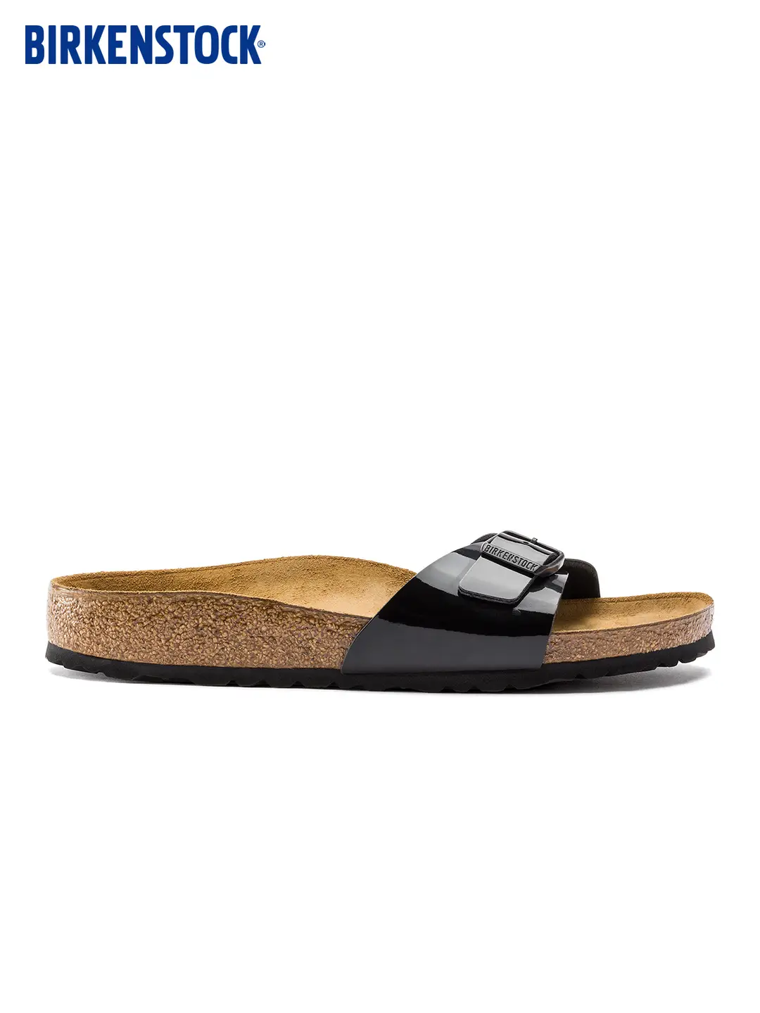 Birkenstock German Import Women's Fashion Plaid Cork Madrid One-Strap Single-Buckle Slippers