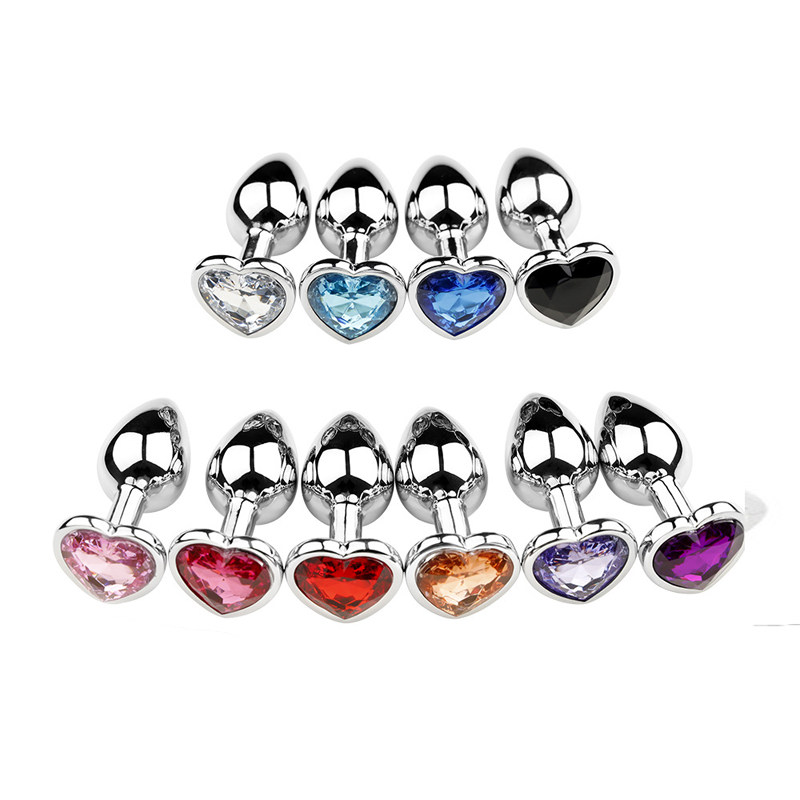 Love Metal Anal Plug Sm for Men and Women to Wear When Going Out, Large and Small Anal Plug, Sex Toy, Masturbator