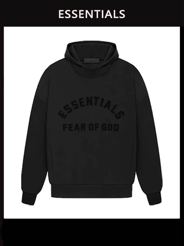 Ningbo Original Factory】Fog Kimi Essentials Sweatshirt Double Line 23 Hoodie Fleece-Lined Hooded Sweatshirt Men's Trendy