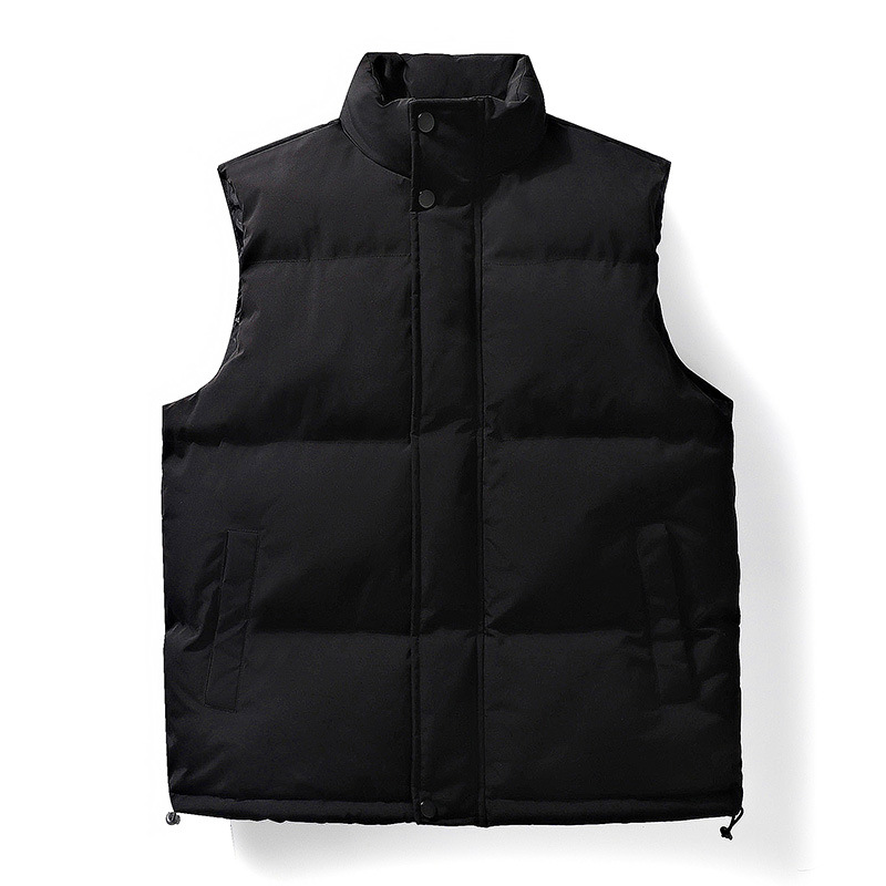 TikTok Live Broadcast Explosions Casual Cotton Jacket Vest Men's Spring and Autumn Youth Waistcoat Down Cotton Vest Jacket Tide