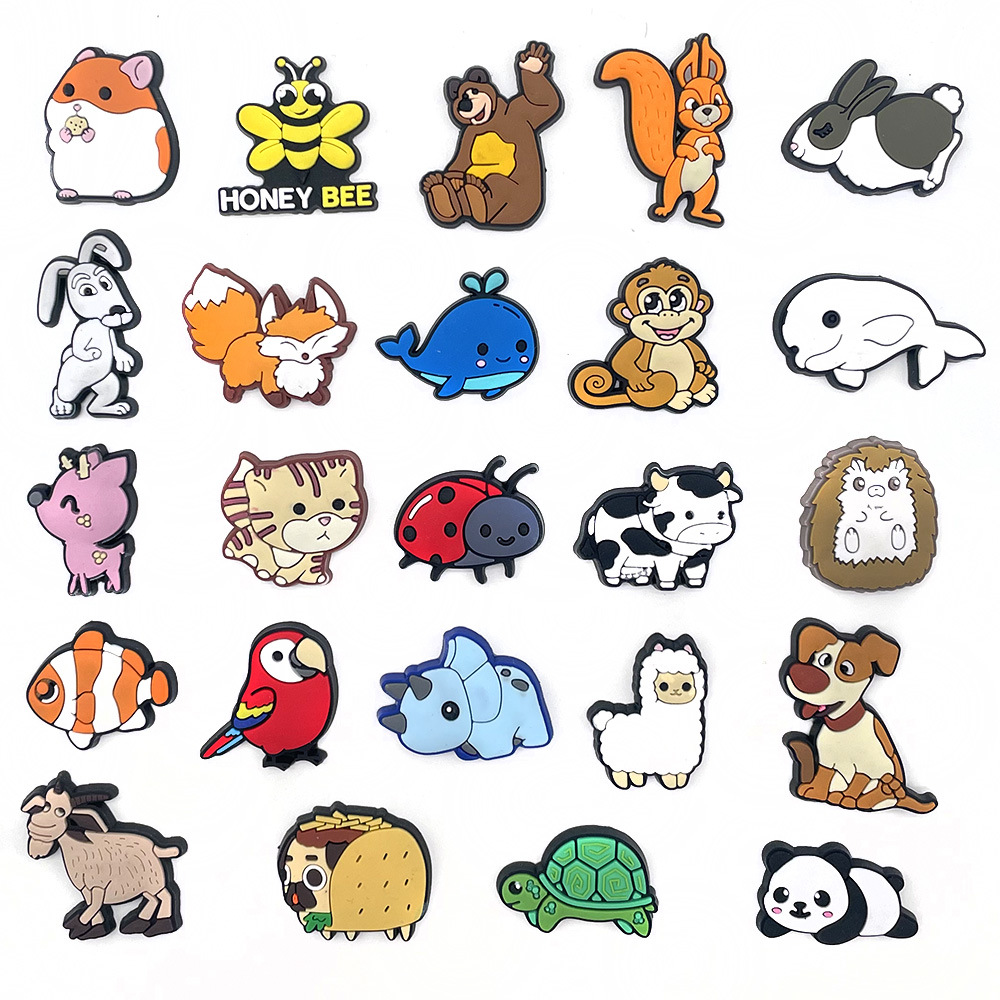 Non-Infringement Cute Cartoon Animal Series Shoe Flower Shoe Buckle Croc Shoe Buckle Croc Decoration