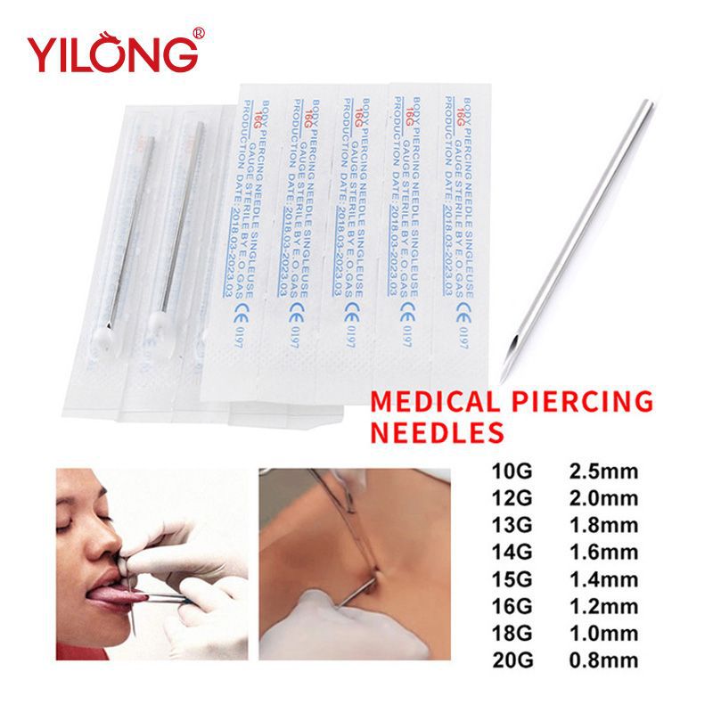 Cross dragon tattoo equipment disposable puncture needle puncture jewelry auxiliary tool piercing needle 16g factory direct sales