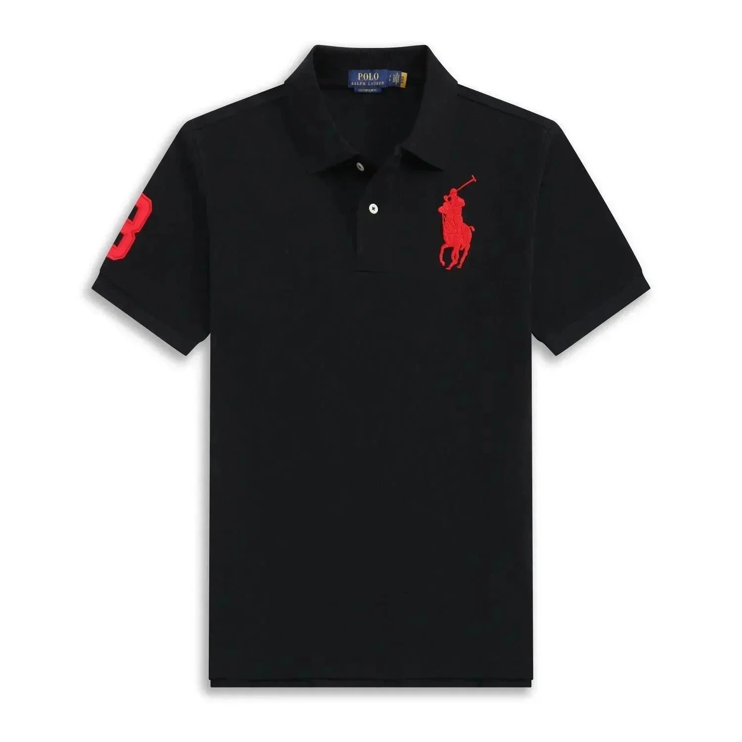 Polo Ralph Lauren Custom Slim Fit Polo Shirt with Number 3