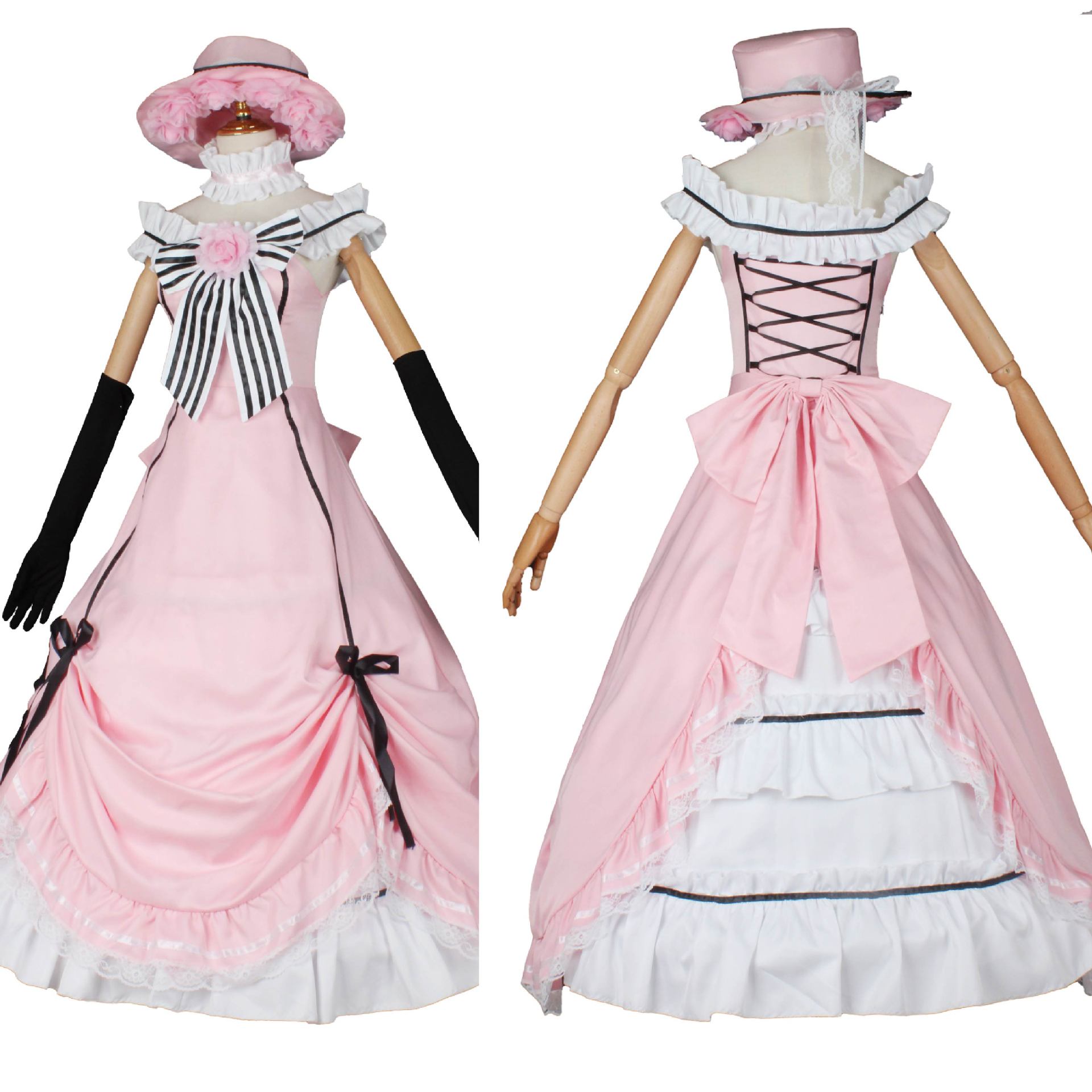 Black Butler Shel Cos Clothing Dress Skirt Robin Cosplay Clothing Dress Retro