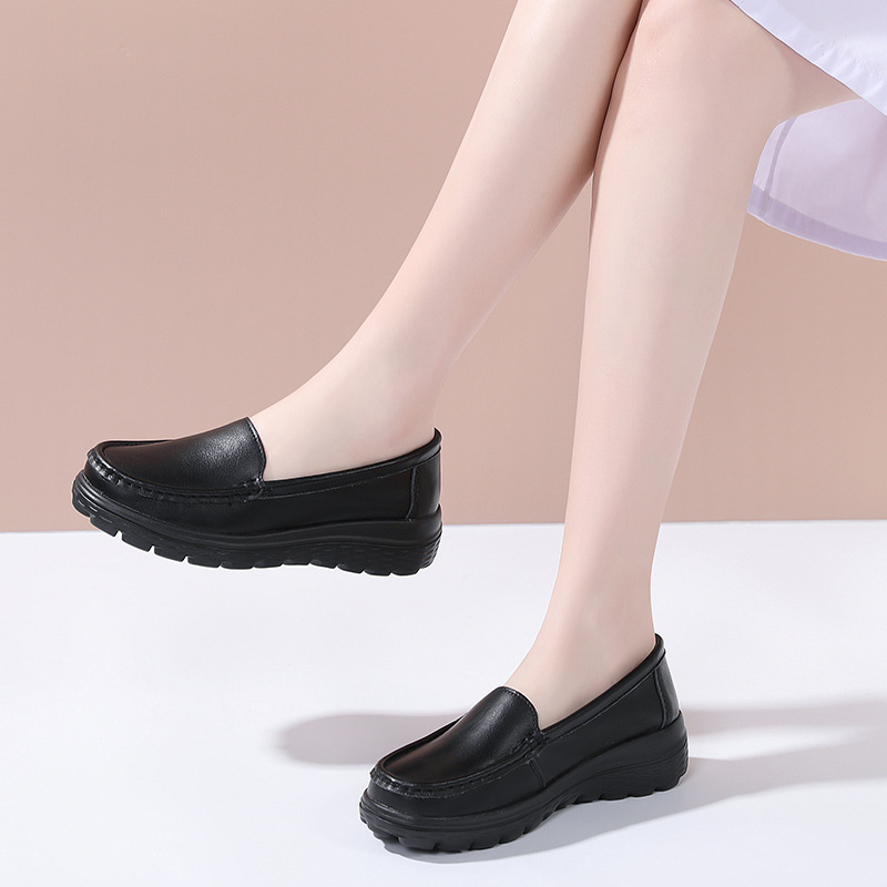 in stock nurse shoes women's black soft bottom breathable not tired feet light and comfortable white medical shoes thick bottom women's work shoes