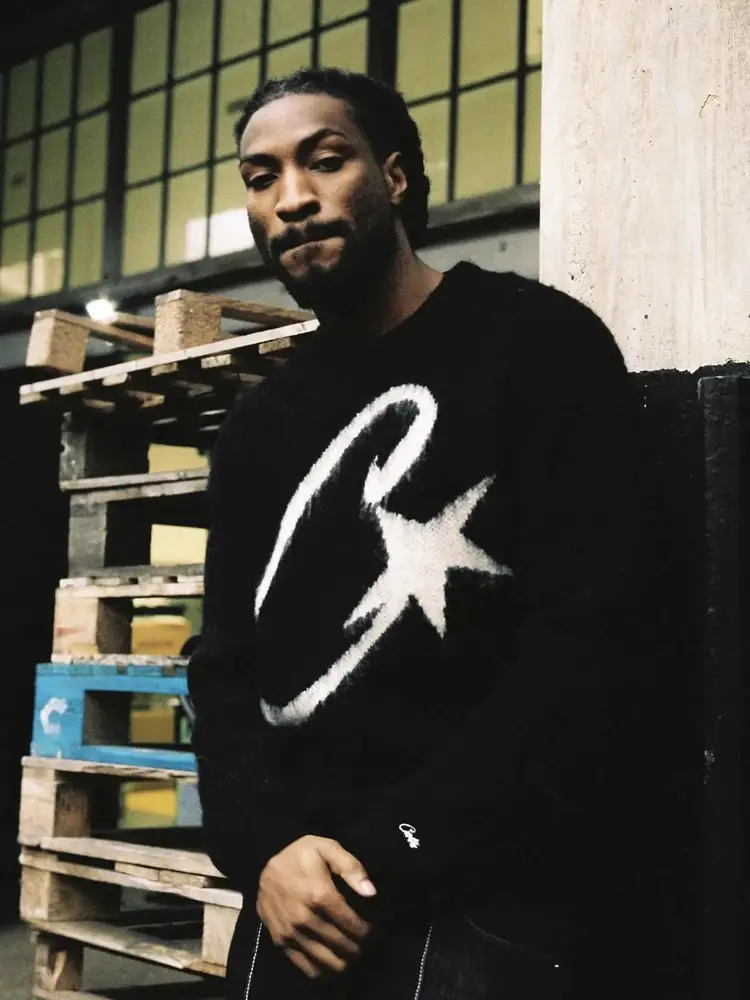 Corteiz Alcatraz Big C Jacquard Clash Long Sleeve Sweater Men's Street Rap Hip Hop Loose Crew Neck Knit Sweater