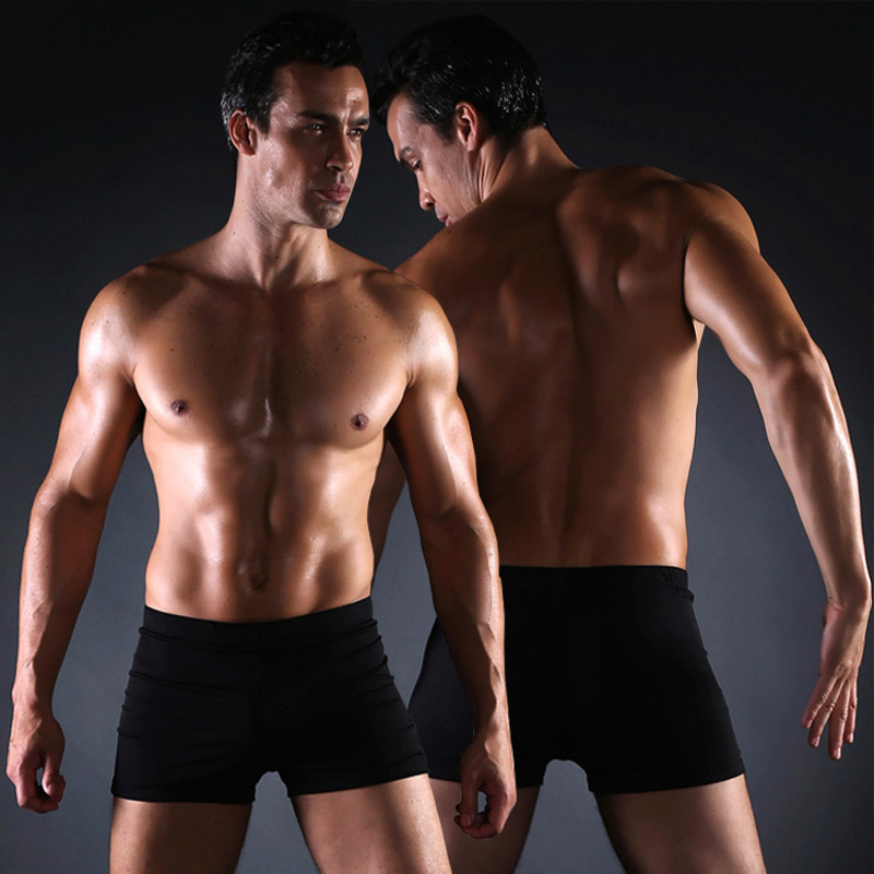 Factory Direct Sales of Various Multi-Color Large Size High Elastic Swimming Trunks Men's Swimsuits European Size Men's Boxer Swimming Trunks