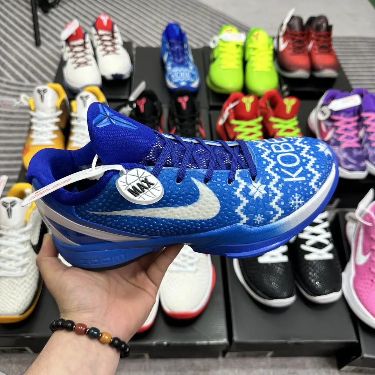 XTB4-🈴超大大50.5码男子实战篮球鞋，进口真碳板前后双内置Zoo*Tur*o气垫实战配置直接拉满-蓝白海外版