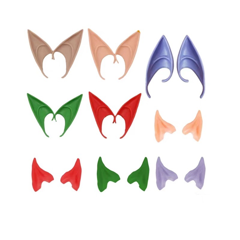 Halloween Elf Makeup Ears Props Avatar Elf Ears Cute Vampire Queen Luminous Fake Ears