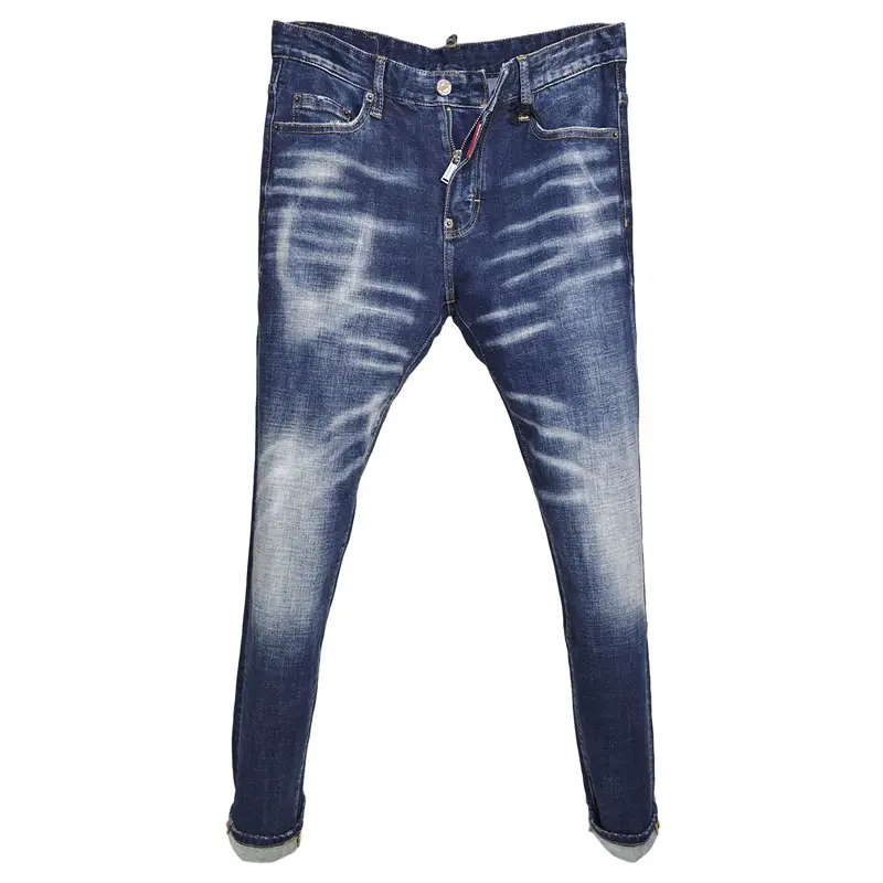 2025 New arrival Autum Fashion Trendy Business silm Skinny Jeans Stretch Casual Washed Easiest for match D2 Denim Men