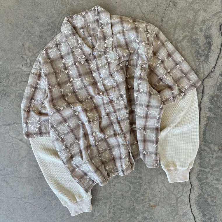 Apricot colored long, long, long sleeves