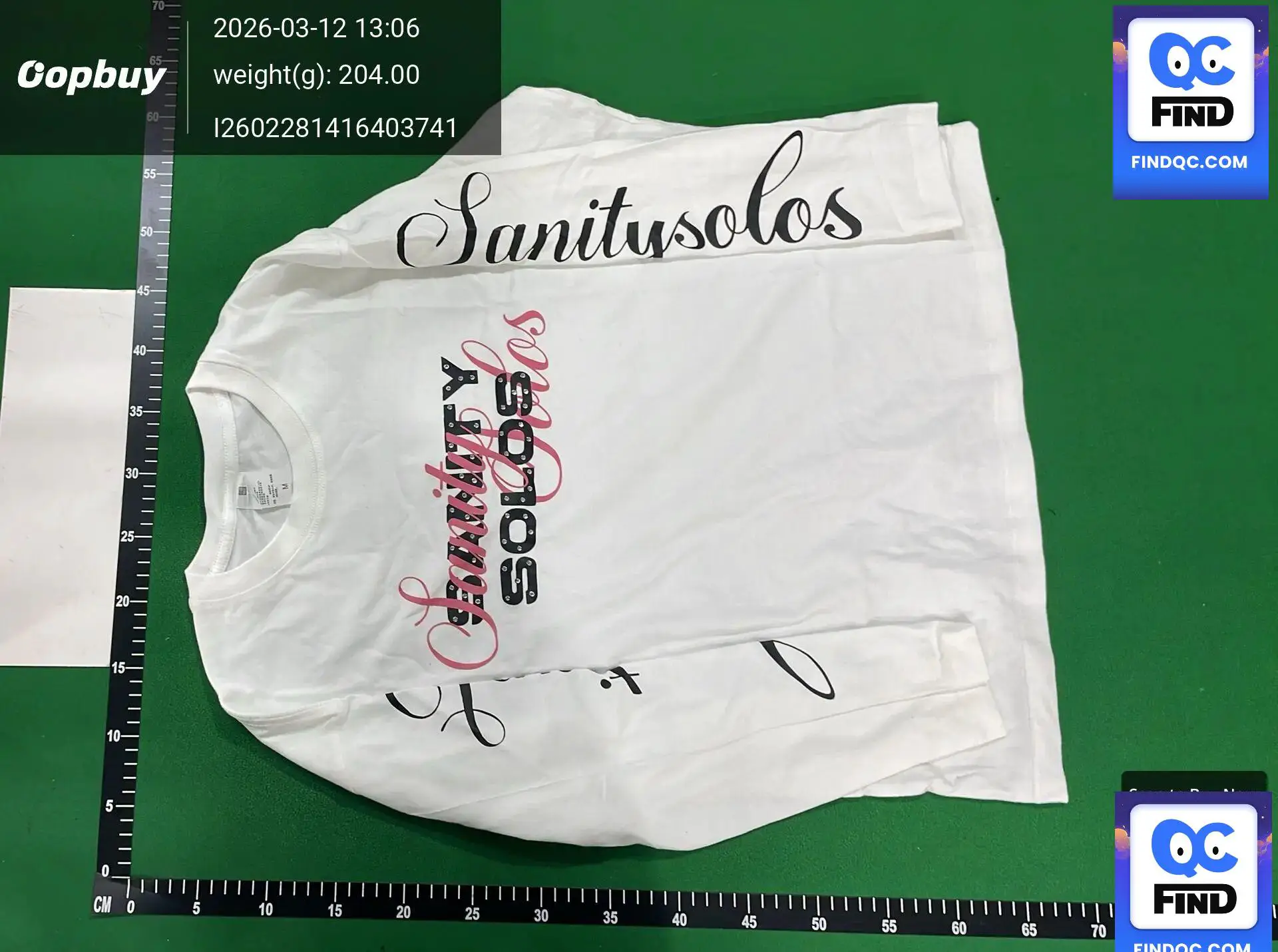 2025 New SOLOS Arm Printed Long Sleeve T-shirt Round Neck Loose Printed Cotton Top Hot Selling Wholesale