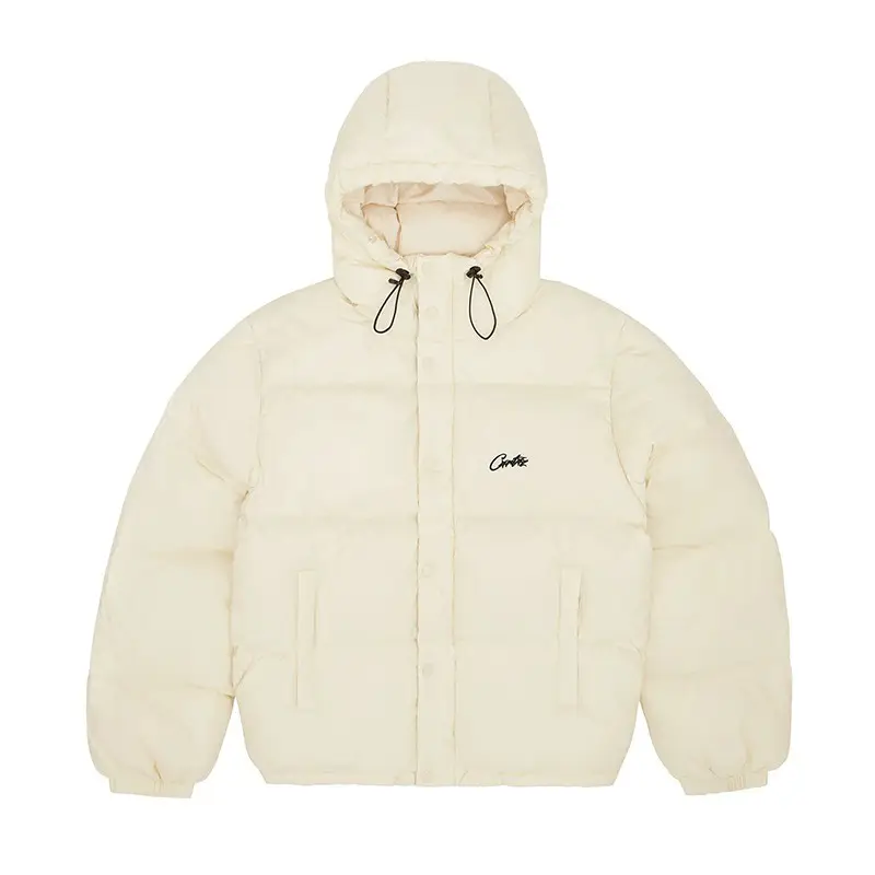 Drill Style American Street Hip-Hop Short Hooded down Jacket Men's 2024 New Trendy Brand Winter Jacket