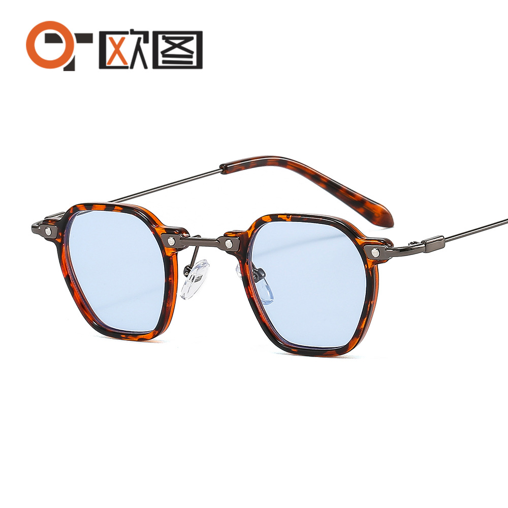 Punk Small Frame Personalized Hip-Hop Sunglasses 36101 New European and American Ins Style Avant-Garde Cross-Border Men's and Women's Sunglasses