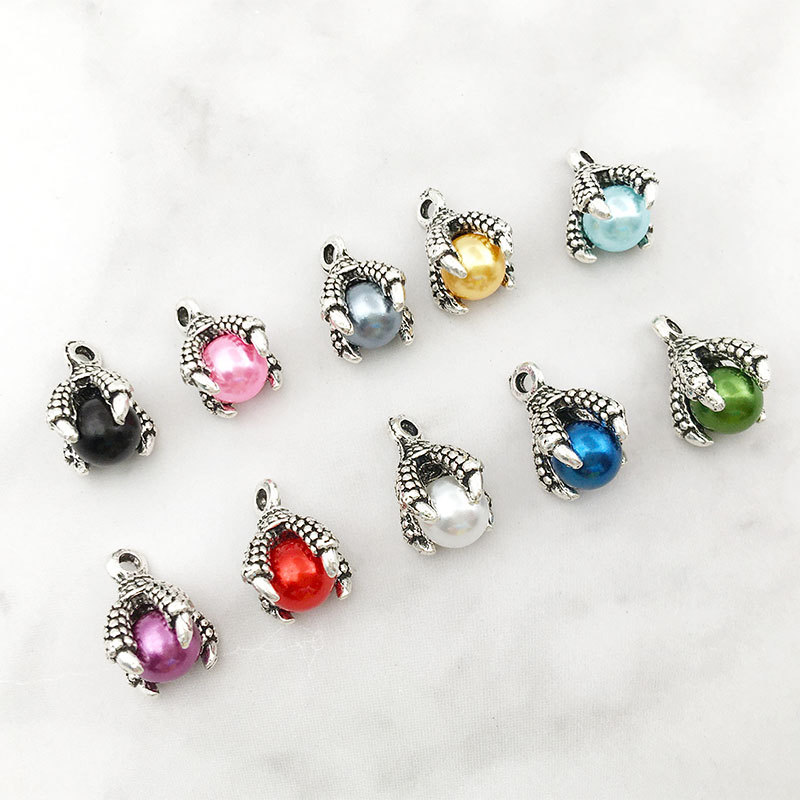 1 eagle claw dragon claw pearl pendant 10x 15mm fashion personality accessories DIY handmade necklace accessories