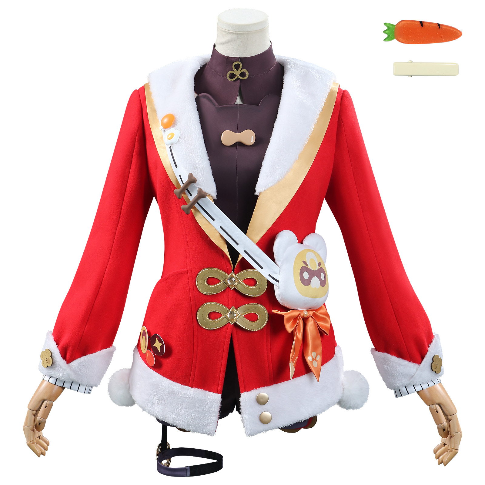 Pre-Sale Genshin Impact Cosplay: Xiangling Lantern Festival Costume, Xiangling New Skin, Game Anime Role-Playing Cosplay