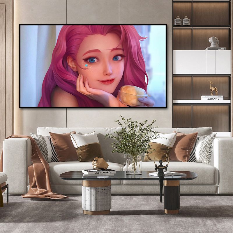 League of Legends Decorative Painting Modern Game Animation Character Sofa Background Wall Mural Personality E-sports Room Hanging Painting