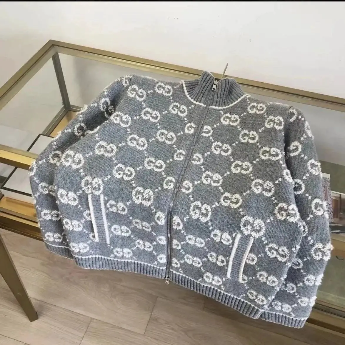 g zipper sweater coat