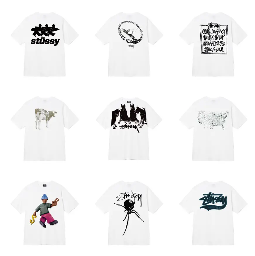 9 Export Yamastu Stu2025 New T-Shirt Men's and Women's Short-Sleeved T-Shirt Summer Loose T-Shirt 270g