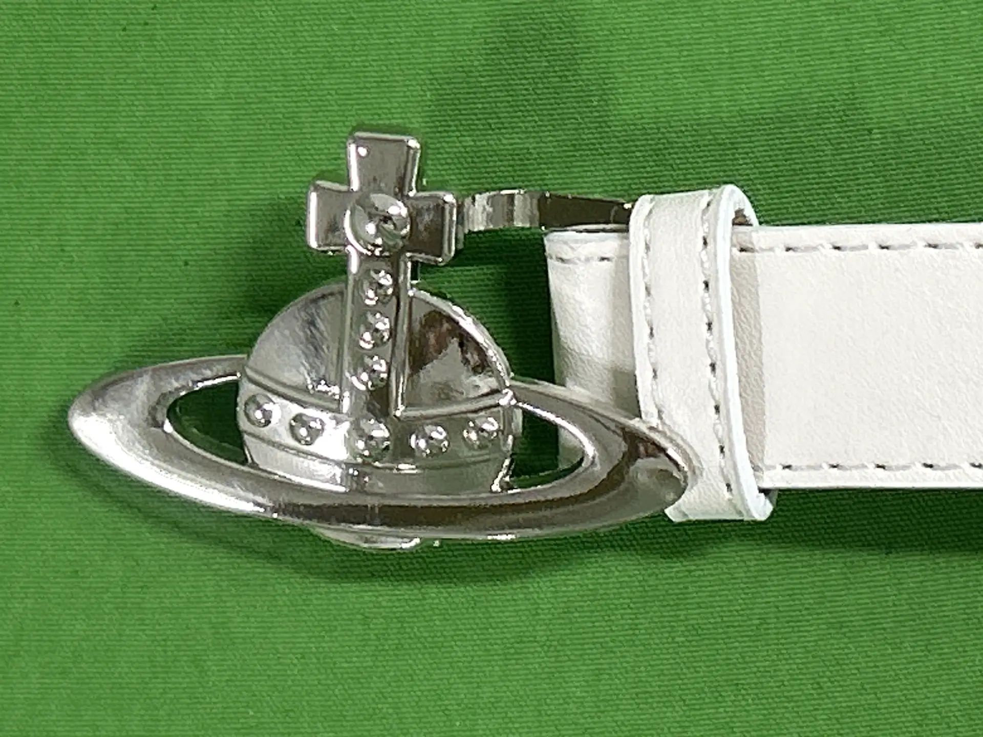 Vivienne Westwood Saturn Belt White